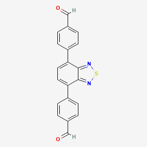 molecular formula C20H12N2O2S B8144655 4,4'-(Benzo[c][1,2,5]thiadiazole-4,7-diyl)dibenzaldehyde 