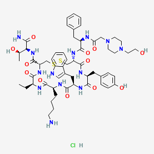 molecular formula C57H80ClN13O12S2 B8144700 BIM-23190 (hydrochloride) 