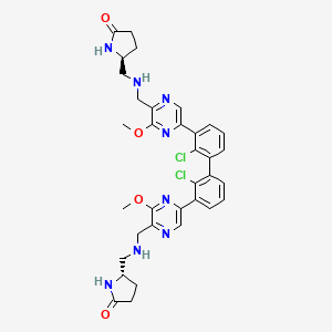 molecular formula C34H36Cl2N8O4 B8144761 Evixapodlin CAS No. 2374856-75-2
