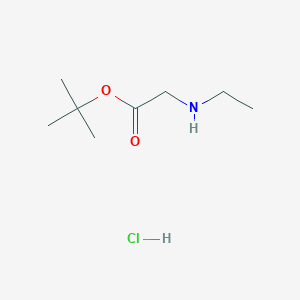 molecular formula C8H18ClNO2 B8144785 tert-Butyl ethylglycinate hydrochloride 