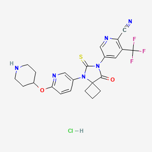 molecular formula C23H22ClF3N6O2S B8144790 JNJ-63576253 HCl 