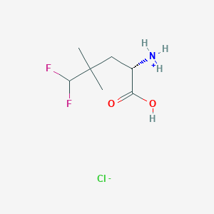 molecular formula C7H14ClF2NO2 B8144808 CID 155943646 