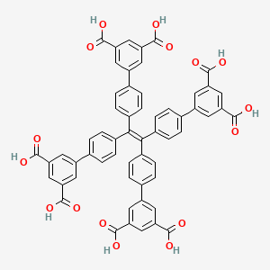 molecular formula C58H36O16 B8144863 4',4''',4''''',4'''''''-(Ethene-1,1,2,2-tetrayl)tetrakis(([1,1'-biphenyl]-3,5-dicarboxylic acid)) 