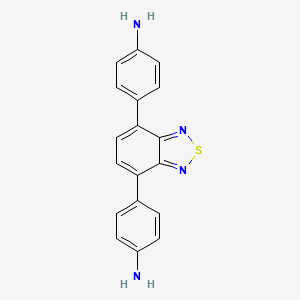 molecular formula C18H14N4S B8144880 4,4'-(苯并[c][1,2,5]噻二唑-4,7-二基)二苯胺 