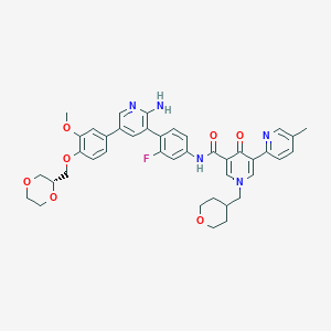 molecular formula C41H42FN5O7 B8144907 DS-1205b (free base) 
