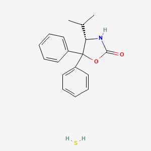 (4S)-5,5-diphenyl-4-propan-2-yl-1,3-oxazolidin-2-one;sulfane