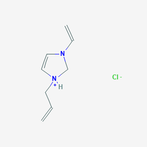 molecular formula C8H13ClN2 B8144927 1H-Imidazolium, 3-ethenyl-1-(2-propen-1-yl)-, chloride (1:1) 