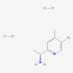 molecular formula C8H13BrCl2N2 B8144961 (R)-1-(5-Bromo-4-methylpyridin-2-yl)ethan-1-amine dihydrochloride 