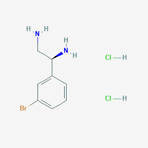 molecular formula C8H13BrCl2N2 B8145000 (S)-1-(3-Bromophenyl)ethane-1,2-diamine dihydrochloride 