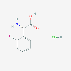 molecular formula C8H9ClFNO2 B8145018 (S)-2-Amino-2-(2-fluorophenyl)acetic acid hydrochloride 