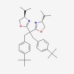 (4R,4'R)-2,2'-(1,3-Bis(4-(tert-butyl)phenyl)propane-2,2-diyl)bis(4-isopropyl-4,5-dihydrooxazole)