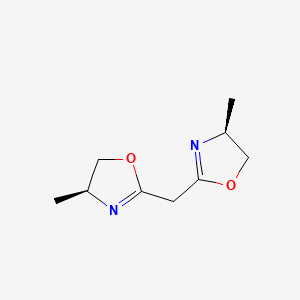 molecular formula C9H14N2O2 B8145035 Bis((S)-4-methyl-4,5-dihydrooxazol-2-yl)methane 