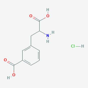 molecular formula C10H12ClNO4 B8145044 3-(2-Amino-2-carboxyethyl)benzoic acid hydrochloride 