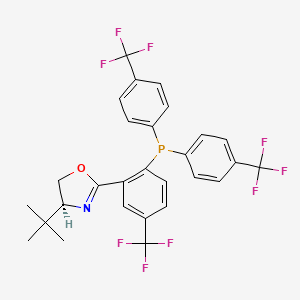 (S)-2-(2-(bis(4-(Trifluoromethyl)phenyl)phosphino)-5-(trifluoromethyl)phenyl)-4-(tert-butyl)-4,5-dihydrooxazole