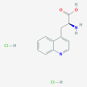 molecular formula C12H14Cl2N2O2 B8145093 (S)-2-Amino-3-(quinolin-4-yl)propanoic acid dihydrochloride 