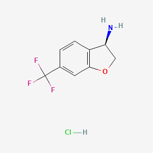(R)-6-(Trifluoromethyl)-2,3-dihydrobenzofuran-3-amine hydrochloride