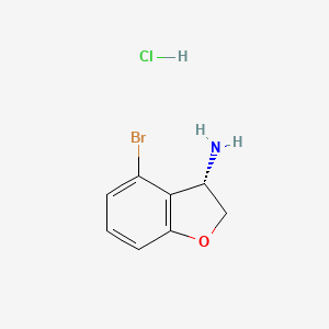 (S)-4-Bromo-2,3-dihydrobenzofuran-3-amine hydrochloride