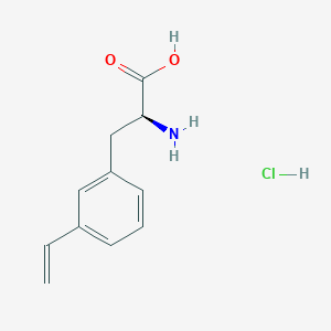molecular formula C11H14ClNO2 B8145141 (S)-2-Amino-3-(3-vinylphenyl)propanoic acid hydrochloride 