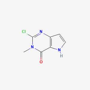 2-Chloro-3-methyl-3H,4H,5H-pyrrolo[3,2-d]pyrimidin-4-one