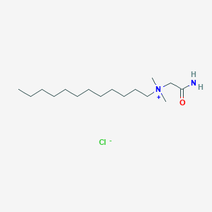 molecular formula C16H35ClN2O B8145145 N-(2-Amino-2-oxoethyl)-N,N-dimethyldodecan-1-aminium chloride 