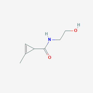 molecular formula C7H11NO2 B8145163 N-(2-Hydroxyethyl)-2-methylcycloprop-2-ene-1-carboxamide 