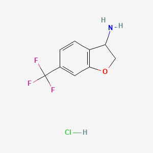 6-(Trifluoromethyl)-2,3-dihydrobenzofuran-3-amine hydrochloride