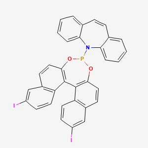 5-((11bR)-9,14-Diiododinaphtho[2,1-d:1',2'-f][1,3,2]dioxaphosphepin-4-yl)-5H-dibenzo[b,f]azepine