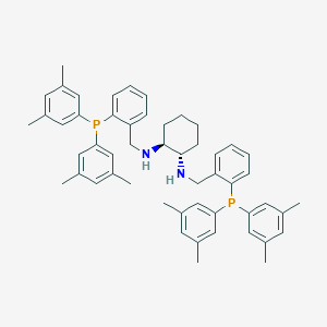 molecular formula C52H60N2P2 B8145235 (1S,2S)-N1,N2-Bis(2-(bis(3,5-dimethylphenyl)phosphino)benzyl)cyclohexane-1,2-diamine 