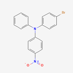 molecular formula C18H13BrN2O2 B8145273 4-Bromo-N-(4-nitrophenyl)-N-phenylaniline 