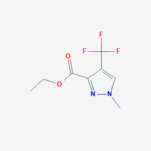 molecular formula C8H9F3N2O2 B8145302 Ethyl 1-methyl-4-(trifluoromethyl)-1H-pyrazole-3-carboxylate 