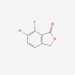 molecular formula C8H4BrFO2 B8145309 6-bromo-7-fluoroisobenzofuran-1(3H)-one 