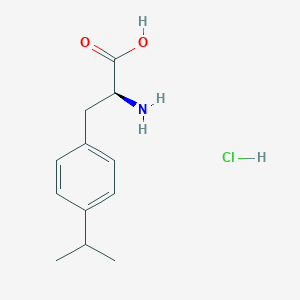 molecular formula C12H18ClNO2 B8145329 (S)-2-Amino-3-(4-isopropylphenyl)propanoic acid hydrochloride 