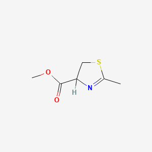 molecular formula C6H9NO2S B8145343 Methyl (R)-4,5-dihydro-2-methylthiazole-4-carboxylate CAS No. 2519-89-3