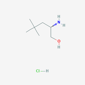 molecular formula C7H18ClNO B8145344 (S)-2-Amino-4,4-dimethylpentan-1-ol hydrochloride 