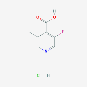 molecular formula C7H7ClFNO2 B8145349 3-Fluoro-5-methylisonicotinic acid hydrochloride 