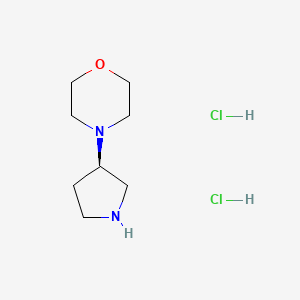 molecular formula C8H18Cl2N2O B8145386 (R)-4-(Pyrrolidin-3-yl)morpholine dihydrochloride 