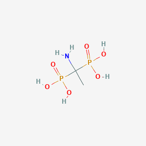 molecular formula C2H9NO6P2 B081454 (1-氨基亚乙叉基)双膦酸 CAS No. 15049-85-1