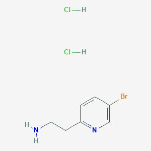 molecular formula C7H11BrCl2N2 B8145429 2-(5-Bromopyridin-2-yl)ethanamine dihydrochloride 