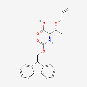 molecular formula C22H23NO5 B8145433 N-(((9H-Fluoren-9-yl)methoxy)carbonyl)-O-allyl-L-threonine 