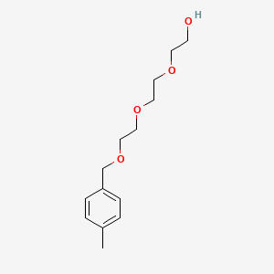 molecular formula C14H22O4 B8145446 2-(2-(2-((4-Methylbenzyl)oxy)ethoxy)ethoxy)ethanol 