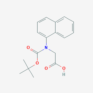 molecular formula C17H19NO4 B8145448 2-((tert-Butoxycarbonyl)(naphthalen-1-yl)amino)acetic acid 