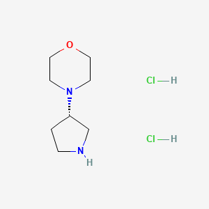 molecular formula C8H18Cl2N2O B8145467 (S)-4-(Pyrrolidin-3-yl)morpholine dihydrochloride 
