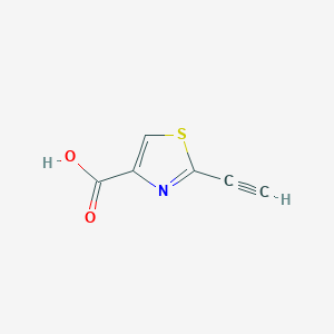 molecular formula C6H3NO2S B8145499 2-Ethynyl-1,3-thiazole-4-carboxylic acid 
