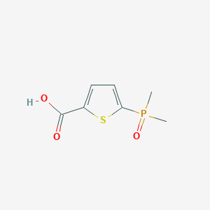molecular formula C7H9O3PS B8145502 5-(Dimethylphosphoryl)thiophene-2-carboxylic acid 