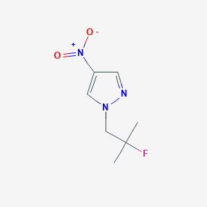 molecular formula C7H10FN3O2 B8145508 1-(2-Fluoro-2-methylpropyl)-4-nitropyrazole 