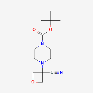 Tert-butyl 4-(3-cyanooxetan-3-yl)piperazine-1-carboxylate