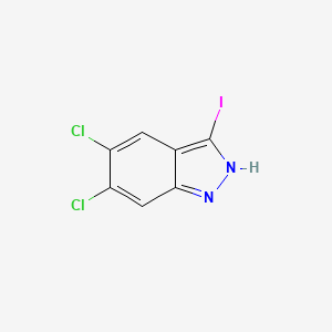 molecular formula C7H3Cl2IN2 B8145526 5,6-dichloro-3-iodo-1H-indazole 