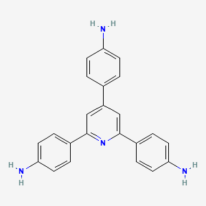 molecular formula C23H20N4 B8145544 4,4',4''-(吡啶-2,4,6-三基)三苯胺 