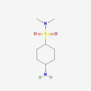 molecular formula C8H18N2O2S B8145566 4-Amino-cyclohexanesulfonic acid dimethylamide 
