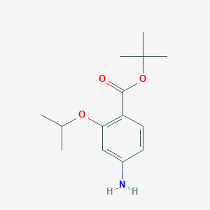 molecular formula C14H21NO3 B8145567 tert-Butyl 4-amino-2-isopropoxybenzoate 